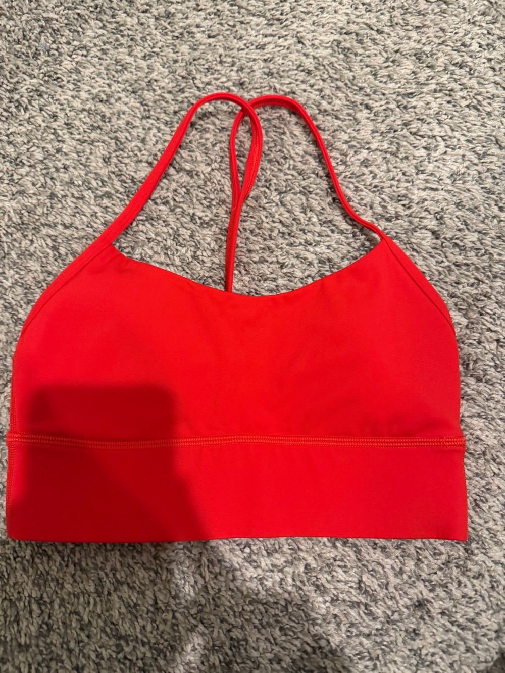 lululemon athletica Red Strappy Sports Bra